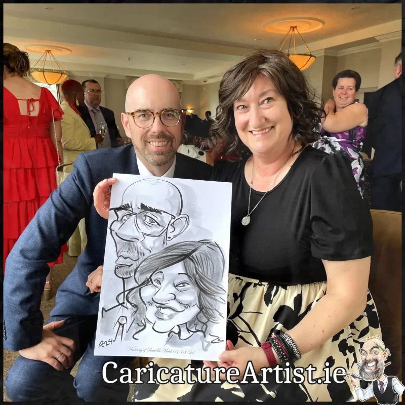 Salthill Galway Wedding Entertainment Caricatures by Allan Cavanagh (4)