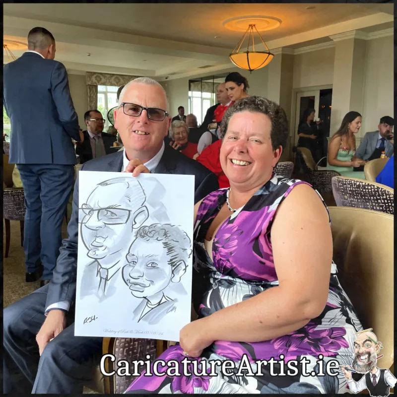 Salthill Galway Wedding Entertainment Caricatures by Allan Cavanagh (5)