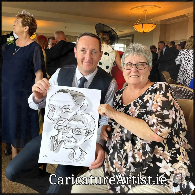 Salthill Galway Wedding Entertainment Caricatures by Allan Cavanagh (7)