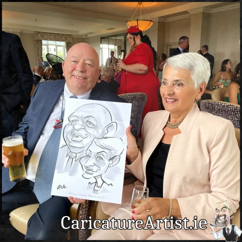 Salthill Galway Wedding Entertainment Caricatures by Allan Cavanagh (9)