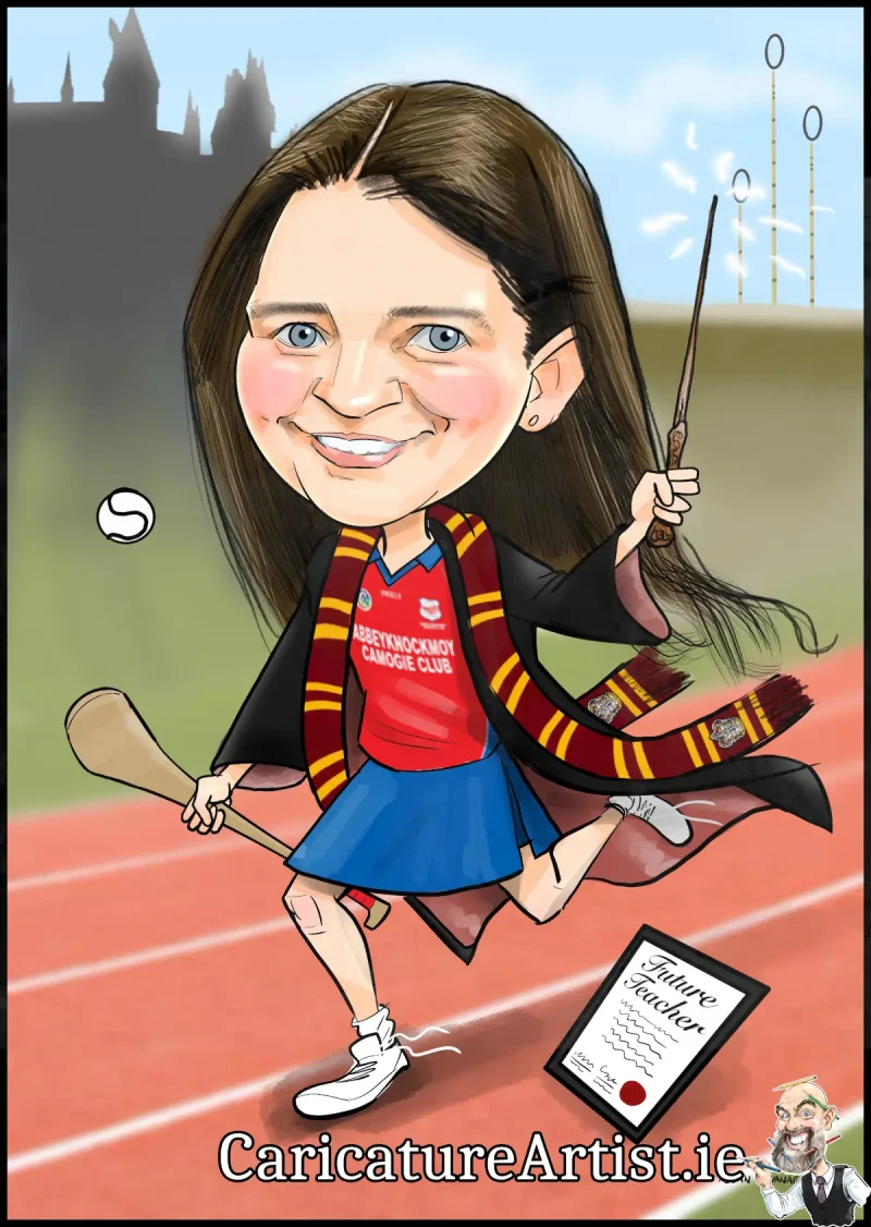 Gift Caricature for a Harry Potter Fan Gift Caricature for a Harry Potter Fan