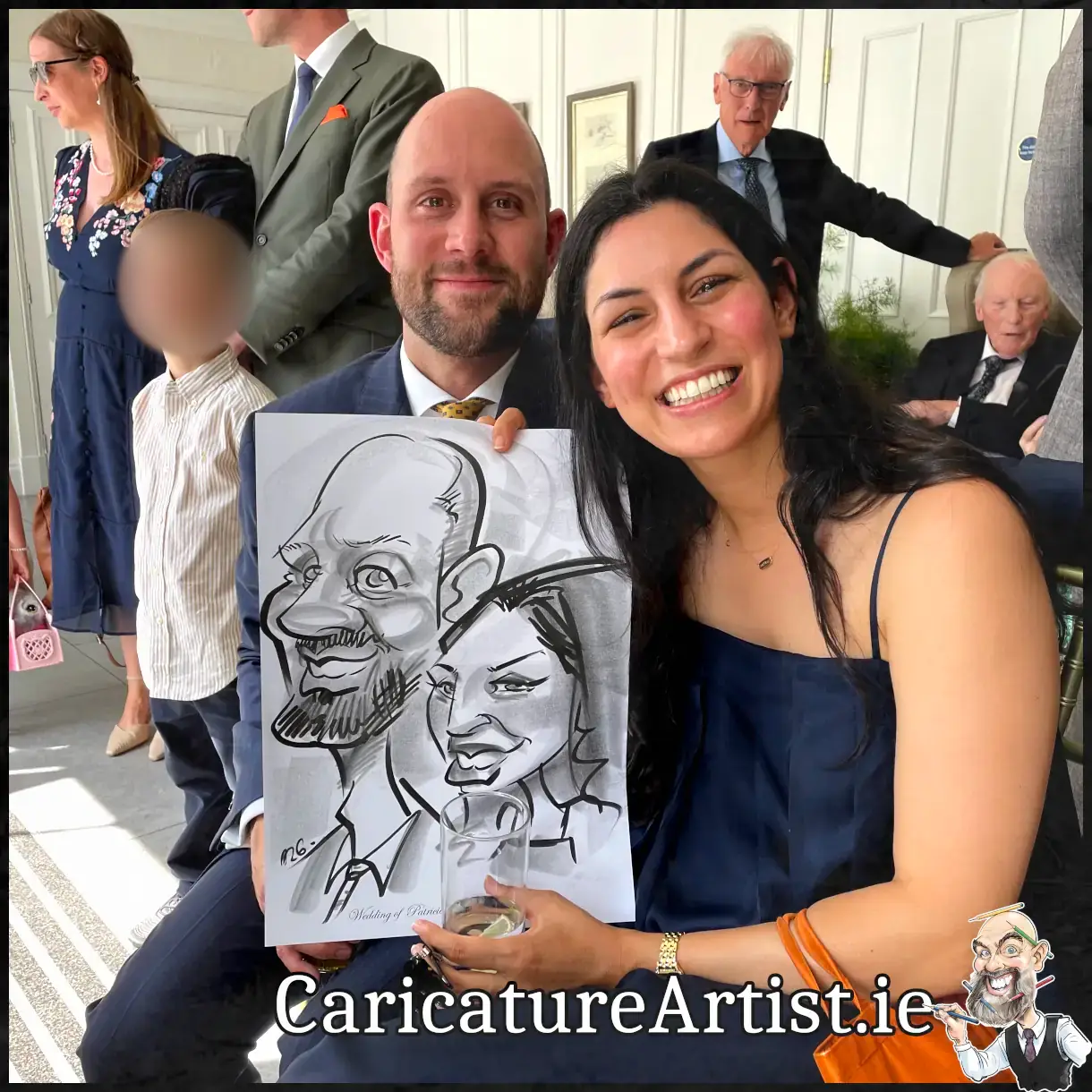 Mount Juliet Weddings Live Caricature Drawing of wedding guests by Irelands top rated caricaturist Allan Cavanagh (3)
