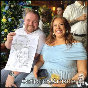 JJ Killeens Wedding Entertainment Live Caricatures by Irelands best caricature artist Allan Cavanagh (1)