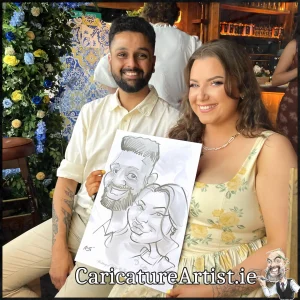 JJ Killeens Wedding Entertainment Live Caricatures by Irelands best caricature artist Allan Cavanagh (2)