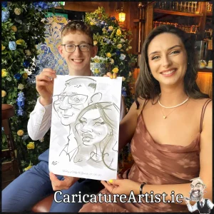 JJ Killeens Wedding Entertainment Live Caricatures by Irelands best caricature artist Allan Cavanagh (3)