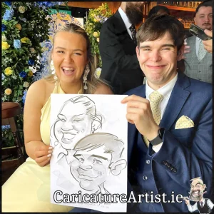 JJ Killeens Wedding Entertainment Live Caricatures by Irelands best caricature artist Allan Cavanagh (4)
