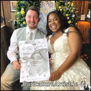 JJ Killeens Wedding Entertainment Live Caricatures by Irelands best caricature artist Allan Cavanagh (5)