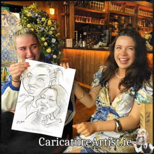 JJ Killeens Wedding Entertainment Live Caricatures by Irelands best caricature artist Allan Cavanagh (8)